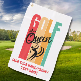 レディース GOLF QUEEN カスタムネーム ゴルフタオル