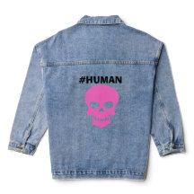 レディース #HUMAN ロングスリーブデニムジャケット