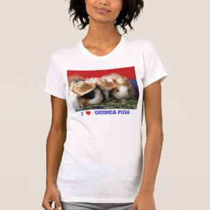 レディースI愛モルモットのTシャツ Tシャツ