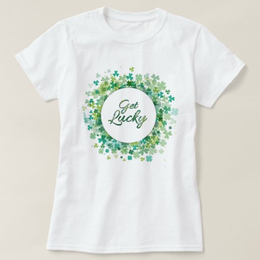 レディースSt. PatricksのクローバーのTシャツ Tシャツ (デザイン正面)
