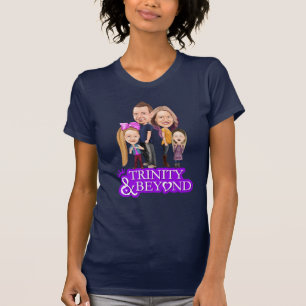 レディースTシャツを越える三位一体および Tシャツ