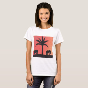 レディースTシャツ（エレファント付き）デザイン Tシャツ