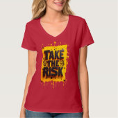 レディースTシャツ 赤 Tシャツ (正面)