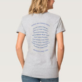 レディースVネックTシャツ Tシャツ (裏面)