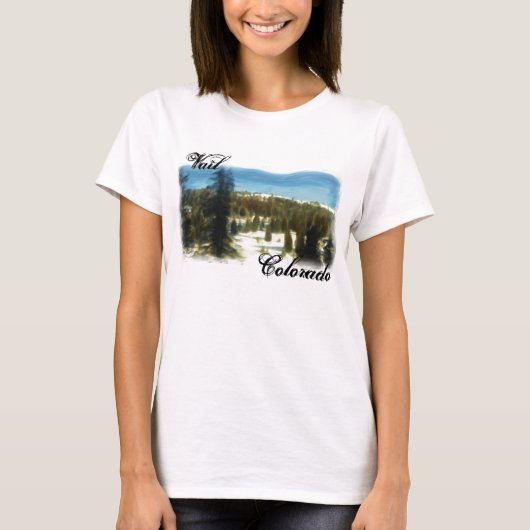 レディースVailウォーターカラーシャツ Tシャツ (正面)