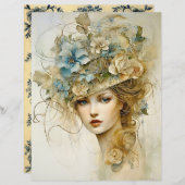 レディーズチリースクラップブック紙 (正面/裏面)