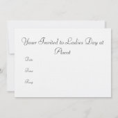 レディーズデイ招待状 招待状 (裏面)