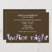 レディーズナイトバチェロレッテ招待状 招待状 (正面/裏面)