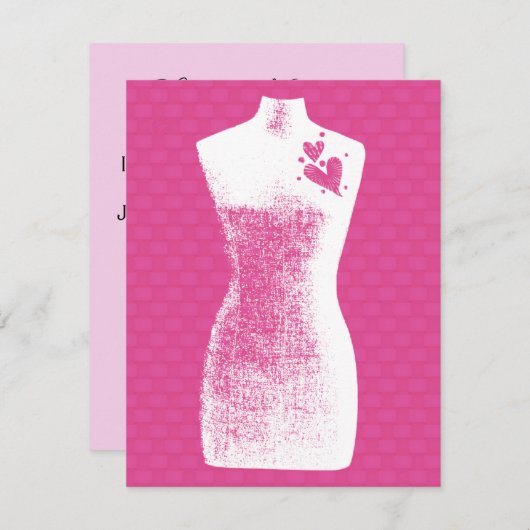 レディーズナイトピンクバチェロレッテ招待状 招待状 (正面/裏面)