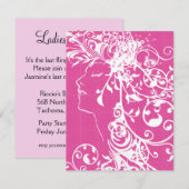 レディーズナイトピンクバチェロレッテ 招待状 (正面/裏面)