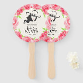 レディーズハットとバラダービーパーティー ハンドファン (正面&裏面)