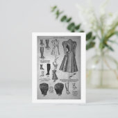 レディーズバイクファッション1897 -ヴィンテージ ポストカード (スタンド正面)