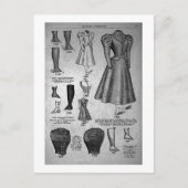 レディーズバイクファッション1897 -ヴィンテージ ポストカード (正面)