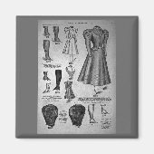 レディーズバイクファッション1897 -ヴィンテージ マグネット (正面)