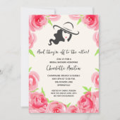 レディーズビッグハットブライダルシャワー 招待状 (正面)