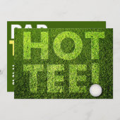 レディーズ·ゴルフ「ホットティー」誕生日パーティー 招待状 (正面/裏面)