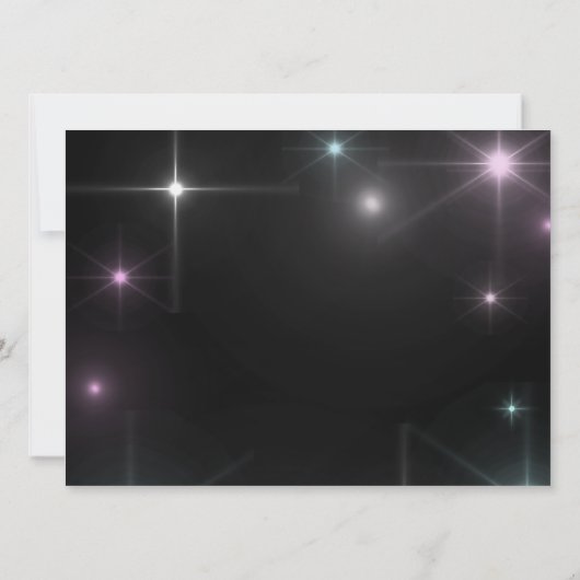 レディーズ·ピンク/パープル·セブティート70歳の誕生日パーティー 招待状 (裏面)