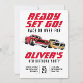 レディーセットゴー！ カーズ バースデーパーティー 招待状 (正面)