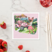 レディートーナメントをテーマにしたゴルフの女性 スタンダードカクテルナプキン (インサイチュ)