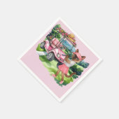 レディートーナメントをテーマにしたゴルフの女性 スタンダードカクテルナプキン (角)