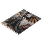 レディードラゴンライダースチームパンク産業ビクトリアン産業 ノートブック (左側)