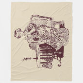 レディードリーティー フリースブランケット (正面)