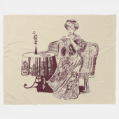 レディードリーティー フリースブランケット (正面(横))