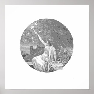 レディーナレッジイラストレーション ポスター