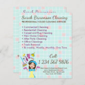 レディーハウスキーパー女中の守衛者清掃フライヤー (正面/裏面)