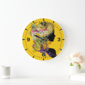 レディーハットラバーズアート ラージ壁時計 (ホーム)