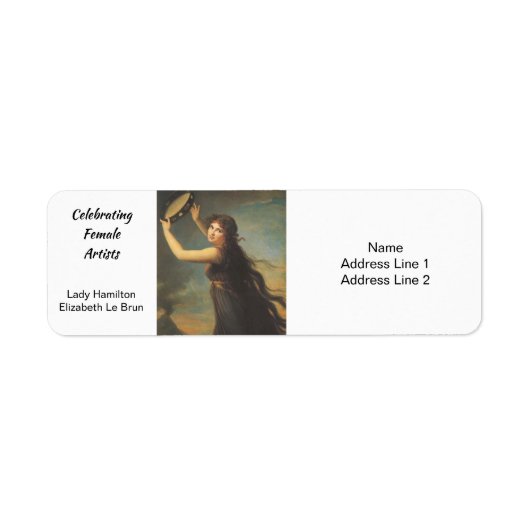 レディーハミルトンバイエリザベートヴィジーレブラン ラベル (正面)