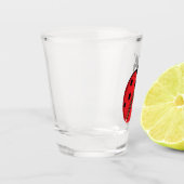 レディーバグイラストレーション ショットグラス (左)