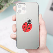 レディーバグイラストレーション シール (スマートフォン)