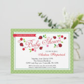 レディーバグベビーシャワー招待状 招待状 (スタンド正面)