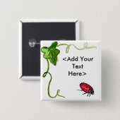 レディーバグボタン 缶バッジ (正面&裏面)