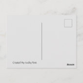 レディーバグ切手エアメールのポストクロッシング葉書 ポストカード (裏面)