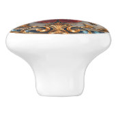 レディーバグ大切ジェムエレガントの葉金ゴールド セラミックノブ (側面)