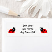 レディーバグ差出人住所ラベル ラベル (インサイチュ)