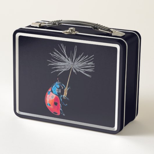 レディーバグ弁当箱 メタルランチボックス (正面)