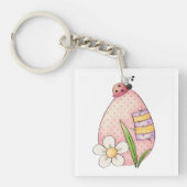レディーバグ復活卵 キーホルダー (正面)