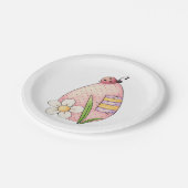 レディーバグ復活卵 ペーパープレート (アングル)