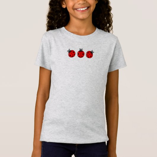 レディーバグ3枚 – 女子素晴らしジャージーTシャツ Tシャツ (正面)