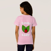 レディーバグ3枚 – 女子素晴らしジャージーTシャツ Tシャツ (裏面フル)