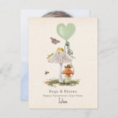 レディーバグ&キスカタツムリ教室バレンタイン写真 ポストカード (正面/裏面)