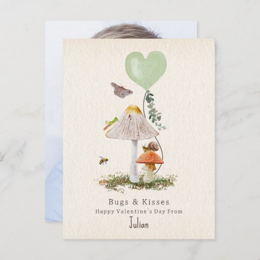 レディーバグ&キスカタツムリ教室バレンタイン写真 ポストカード (正面/裏面)