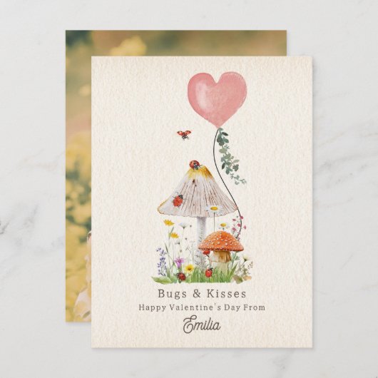 レディーバグ&キス教室バレンタイン写真 ポストカード (正面/裏面)