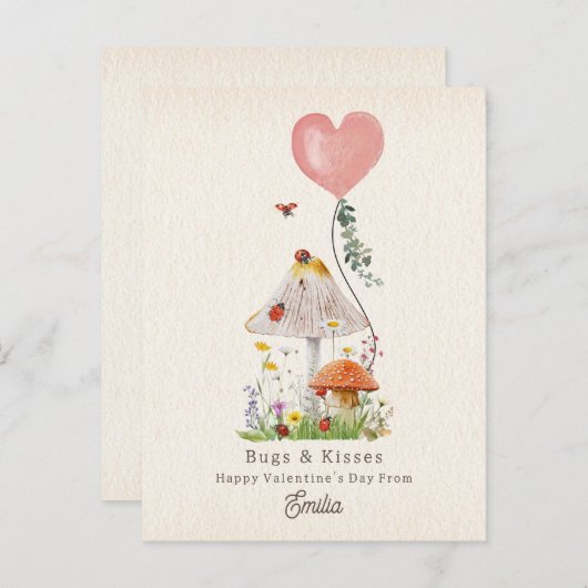 レディーバグ&キス教室バレンタイン ポストカード (正面/裏面)