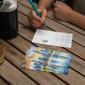 レディーバードレイクオースティンテキサス州水彩絵葉書 招待状