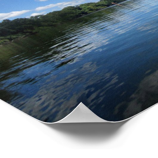 レディーバードレイクパノラマオースティン – テキサス州 ポスター (角)