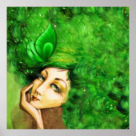 レディーパピヨネムアートポスター ポスター (正面)